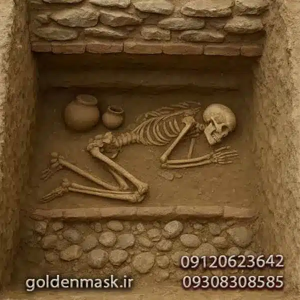 لایه های قبر ساسانی
